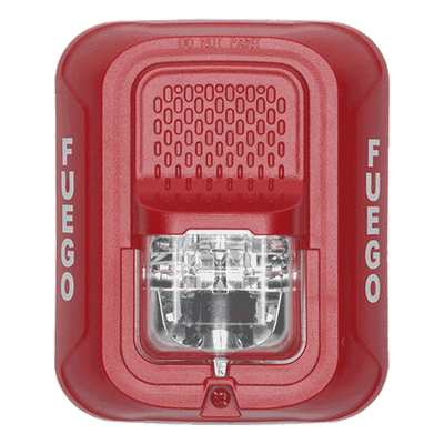 Lámpara Estroboscópica para Montaje en Pared, Color Rojo, Nivel de Candelas Seleccionable, Nuevo Diseño Moderno y Elegante y Menor Consumo de Corriente