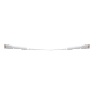 UniFi Ethernet Patch Cable Cat6 de 22 cm (8.66 pulgadas), Color Blanco