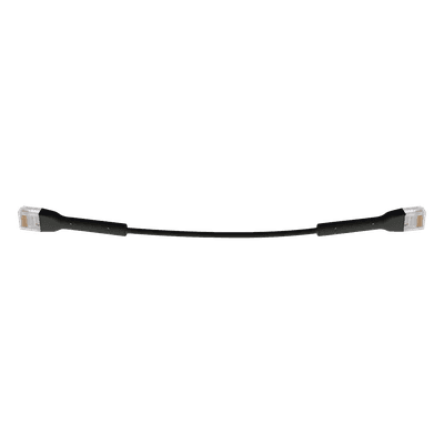 UniFi Ethernet Patch Cable Cat6 de 22 cm (8.66 pulgadas), Color Negro