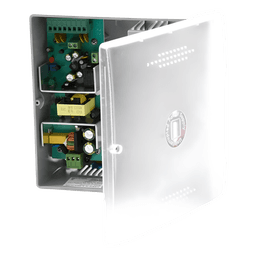 Fuente de Poder con Gabinete / 4 Salidas / 11-15 Vcc / 5 A / Entrada 96-264 Vca / Protección de Batería 10.5 V