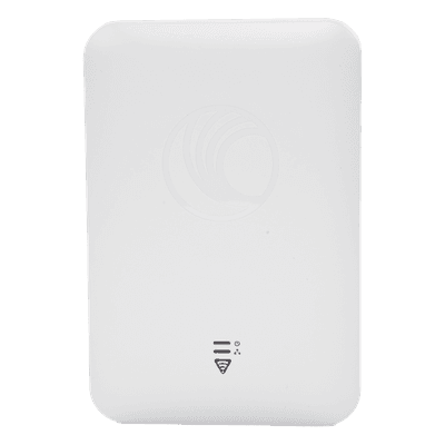 Access Point WiFi cnPilot e501S para exterior, IP67 grado industrial, Filtros para coexistencia con redes LTE, doble banda, antena sectorial 90-120 grados y puerto PoE secundario
