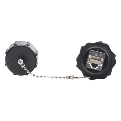 Acoplador Industrial RJ45-RJ45 Categoría 6 Blindado IP67 (Waterproof)