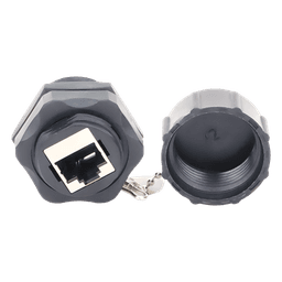 Acoplador Industrial RJ45-RJ45 Categoría 6 Blindado IP67 (Waterproof)