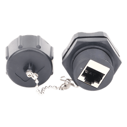 Acoplador Industrial RJ45-RJ45 Categoría 6 Blindado IP67 (Waterproof)