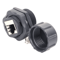 Acoplador Industrial RJ45-RJ45 Categoría 6 Blindado IP67 (Waterproof)
