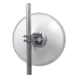 Antena Direccional de Alto Rendimiento/ Parábola profunda para mayor aislamiento al ruido / 29 ± 1 dBi / 4.9 - 6.4 GHz / Conectores N-Hembra / Fácil Montaje y Soporte de acero inoxidable / Radomo Incluido