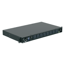 PDU Switchable y Monitoreable por Toma (MS) para Distribución de Energía, Enchufe de Entrada NEMA 5-15P, Con 8 Salidas 5-20R, Horizontal 19in, 120 Vca, 15 Amp, 1UR