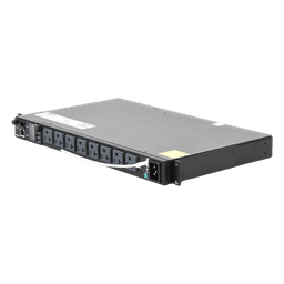 PDU Switchable y Monitoreable por Toma (MS) para Distribución de Energía, Enchufe de Entrada NEMA 5-15P, Con 8 Salidas 5-20R, Horizontal 19in, 120 Vca, 15 Amp, 1UR