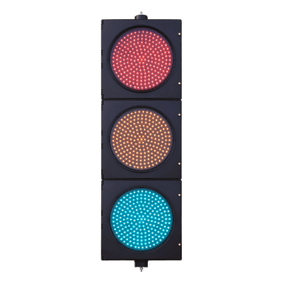 Semáforo de Señalización LED / 3 Colores Rojo-Amarillo-Verde / 204 LEDs por Color / 400-600 cd / 110 VCA / 13 W / IP Hermético