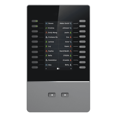 Modulo de extensión para modelos GRP2615, GRP2624, GRP2650 & GRP2670 y al Videoteléfono IP GXV3350 & GXV3450 de Grandstream.
