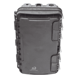 Caja de Distribución de Fibra Óptica para 24 Empalmes, con 8 acopladores SC/APC simplex, Exterior IP65, Color Negro