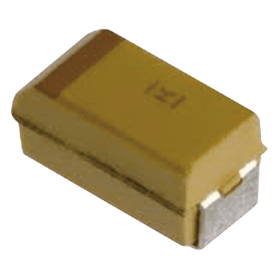 Capacitor de Tantalio tipo SMD de 10 uFd para C28, C29 y C48 del Monitor COM-3010.