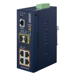 Switch Industrial Administrable Capa 2, 4 Puertos PoE 802.3af/at 10/100/1000T, 2 Puertos SFP 100/1000X