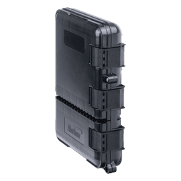 Caja de Distribución de Fibra Óptica para 24 Empalmes, con 8 Acopladores SC/APC Simplex, Exterior IP55, Color Negro