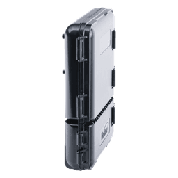 Caja de Distribución de Fibra Óptica para 24 Empalmes, con 8 Acopladores SC/APC Simplex, Exterior IP55, Color Negro