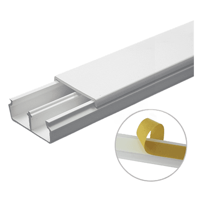 Canaleta PVC / 35 x 17 mm / 6 ft (1.83 m) / Autoextinguible / Resistente UV / NOM-001-SEDE-2005