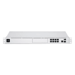 UniFi OS Console: Dream Machine Pro, con 1 puerto WAN Gigabit RJ45, 1 puerto WAN 10G SFP+ / 8 puertos LAN Gigabit RJ-45, y una bahía de HDD 3.5" (No incluye HDD), Integra todas las aplicaciones UniFi