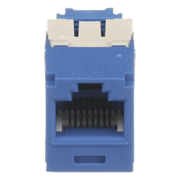 Conector Jack RJ45 Estilo TG, Mini-Com, Categoría 6A, de 8 Posiciones y 8 Cables, Color Azul