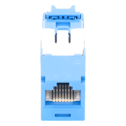 Conector Jack RJ45 Estilo TG, Mini-Com, Categoría 6A, de 8 Posiciones y 8 Cables, Color Azul