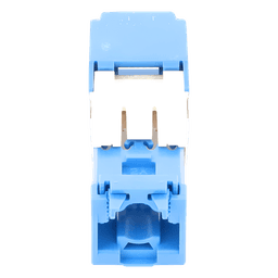 Conector Jack RJ45 Estilo TG, Mini-Com, Categoría 6A, de 8 Posiciones y 8 Cables, Color Azul