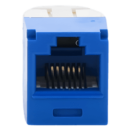 Conector Jack RJ45 Estilo TG, Mini-Com, Categoría 6, de 8 Posiciones y 8 Cables, Color Azul
