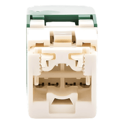 Conector Jack RJ45 / Categoría 6 / 8 Posiciones 8 Cables / Terminación Sin Impacto / Color Verde