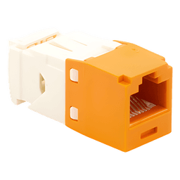 Módulo Jack RJ45 / Cat 6 / 8P8C / Terminación TG Sin Herramienta / 22-26 AWG / Naranja