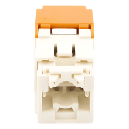 Módulo Jack RJ45 / Cat 6 / 8P8C / Terminación TG Sin Herramienta / 22-26 AWG / Naranja
