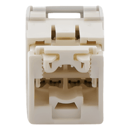 Conector Jack RJ45 Estilo TG, Mini-Com, Categoría 6, de 8 Posiciones y 8 Cables, Color Blanco