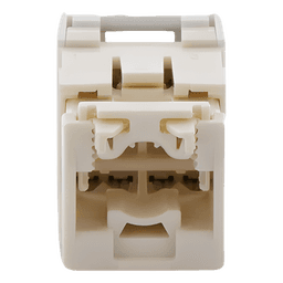 Conector Jack RJ45 Estilo TG, Mini-Com, Categoría 6, de 8 Posiciones y 8 Cables, Color Blanco