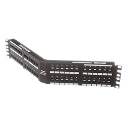 Panel de Parcheo / Cat 6 / 48 Puertos / 2UR / Angulado / 110 IDC / PoE 100W
