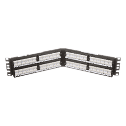 Panel de Parcheo / Cat 6 / 48 Puertos / 2UR / Angulado / 110 IDC / PoE 100W