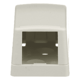 Caja de Montaje en Superficie, Para 1 Módulo Mini-Com, Color Blanco Mate
