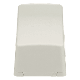 Caja de Montaje en Superficie, Para 1 Módulo Mini-Com, Color Blanco Mate