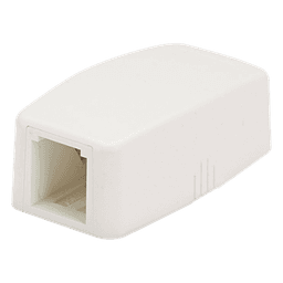 Caja de Montaje en Superficie, Para 1 Módulo Mini-Com, Color Blanco Mate