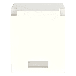 Módulo de Tapa Ciega (Inserto Ciego), Mini-Com, Color Blanco Mate, 1 Pieza