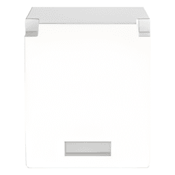 Módulo de Tapa Ciega (Inserto Ciego), Mini-Com, Color Blanco, 1 Pieza