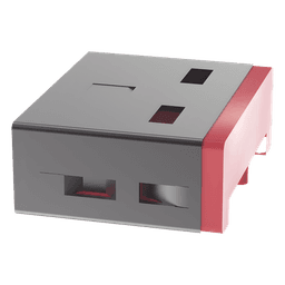 Dispositivo de Bloqueo USB-A / 10mm x 12.3mm x 4.6mm / Policarbonato y Acero Niquelado / Rango -20°C a +60°C / ROHS
