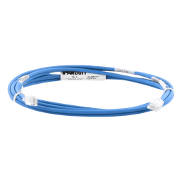 Cable de Parcheo TX6, UTP Cat6, Diámetro Reducido (28AWG), Color Azul, 3.05 Metros (10 Pies)