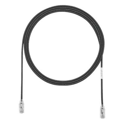 Cable de Parcheo UTP Cat6 / 28AWG Diámetro Reducido / 2.13 m (7 Pies) / Negro / CM-LSZH / PoE++