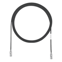 Cable de Parcheo UTP Cat6 / 28AWG Diámetro Reducido / 2.13 m (7 Pies) / Negro / CM-LSZH / PoE++