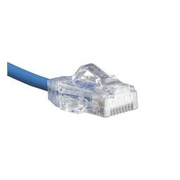 Cable de Parcheo TX6, UTP Cat6, Diámetro Reducido (28AWG), Color Azul, 20.2 cm (8 Pulgadas)