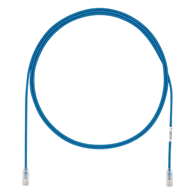 Cable de Parcheo UTP Cat6A, CM/LSZH, Diámetro Reducido (28AWG), Color Azul, 1.52 Metros (5 Pies)