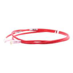 Cable de Parcheo UTP Cat6A, CM/LSZH, Diámetro Reducido (28AWG), Color Rojo, 1.52 Metros (5 Pies)