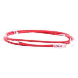 Cable de Parcheo UTP Cat6A, CM/LSZH, Diámetro Reducido (28AWG), Color Rojo, 1.52 Metros (5 Pies)