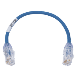 Cable de Parcheo UTP / Cat6A / 28 AWG / CM-LSZH / 8 pulg (20.3 cm) / Azul