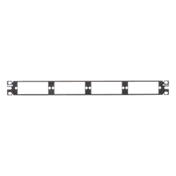 Patch Panel de Fibra Óptica, Para 4 Placas Acopladoras FAP o FMP, Color Negro, 1UR