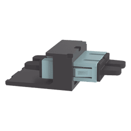 Módulo Acoplador SC Duplex, para Fibra Óptica Multimodo OM3/OM4, Tipo Mini-Com, Color Aqua