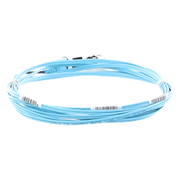 Jumper de Fibra Optica Multimodo 50/125 OM3, LC-LC Duplex, OFNR (Riser), Color Aqua, 3 Metros (9.84 Pies)