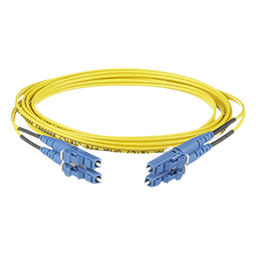 Jumper de Fibra Óptica / Monomodo OS2 9/125 / LC-LC Dúplex / OFNR Riser / 6 m (19.69 pies) / Amarillo